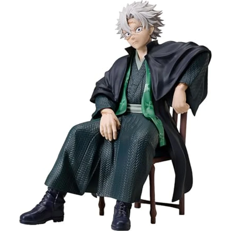 Aniplex Demon Slayer: Kimetsu no Yaiba Statue Sanemi Shinazugawa, detailreiche PVC-Figur, 16 cm, in bedruckter Fensterbox – Bild 1