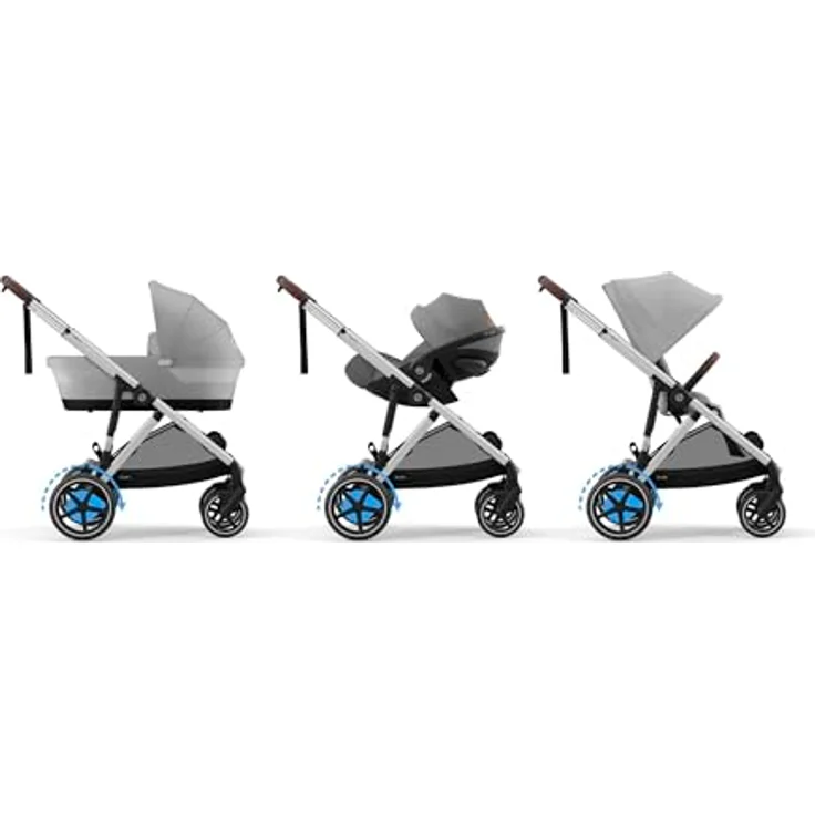 Cybex eGazelle S, Kinderwagen mit E-Motor, Wiegefunktion und großem Einkaufskorb – Bild 7