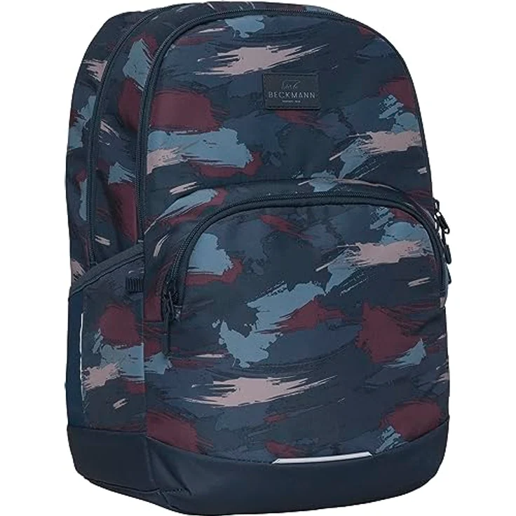 Beckmann Norway Schulrucksack Sport Jr. im Blau-Bürstendesign, Polyester-Material für den Casual-Stil – Bild 3