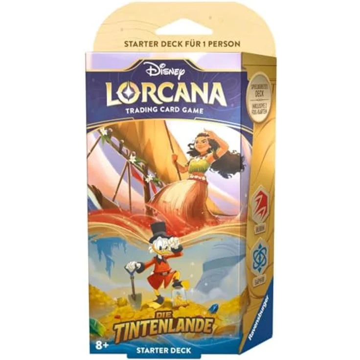 Ravensburger Spielverlag Disney Lorcana: Die Tintenlande - Starter Deck Rubin und Saphir (Deutsch) - Vorgefertigtes Deck mit 60 Karten und 2 Foil-Karten – Bild 2