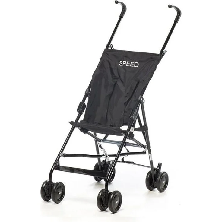 Babytrold Speed Stroller, kompakter Regenschirmkinderwagen mit 5-Punkt-Gurt und schwenkbaren Vorderrädern, 4 kg, zusammenklappbar 112 x 22 x 30 cm