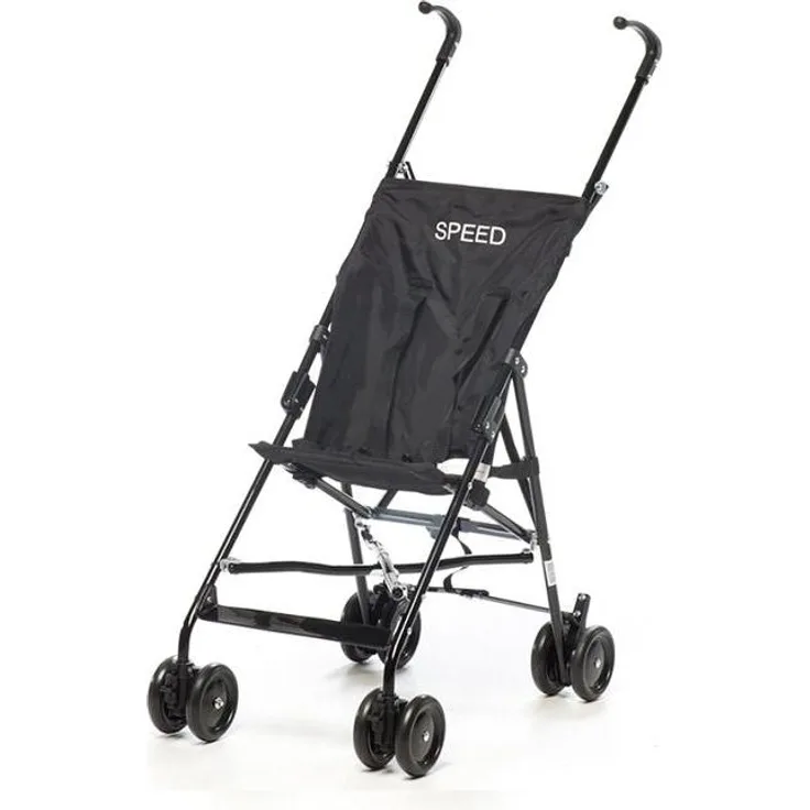 Babytrold Speed Stroller, kompakter Regenschirmkinderwagen mit 5-Punkt-Gurt und schwenkbaren Vorderrädern, 4 kg, zusammenklappbar 112 x 22 x 30 cm