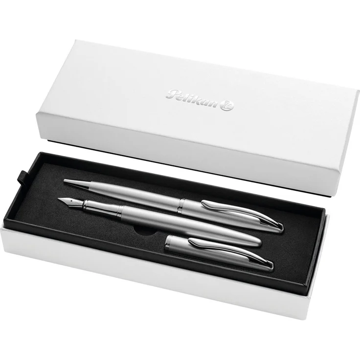 Pelikan Füllhalter Jazz® Noble Elegance, silber, (Set), mit Kugelschreiber – Bild 1