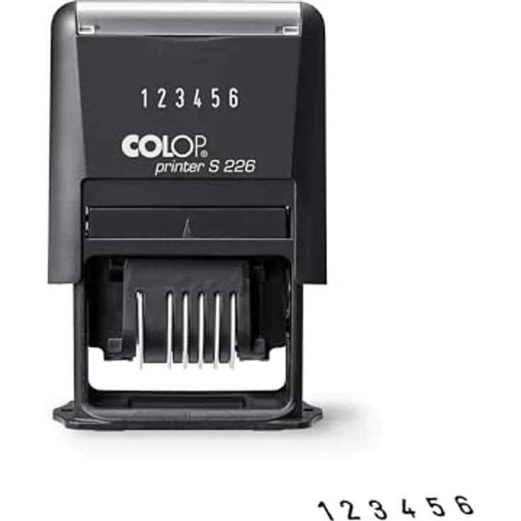 COLOP Ziffernstempel Printer S 226N, selbstfärbend in Schwarz, Ziffern von 0-999999, dokumentenecht – Bild 3