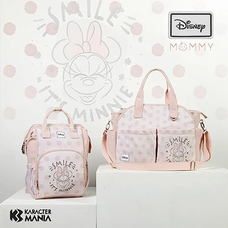 Disney Dear-Mommy Rucksack, Lachs, wasserabweisend, 25 x 40 cm, Kapazität 20 L, Wickelrucksack für Babyartikel – Bild 5