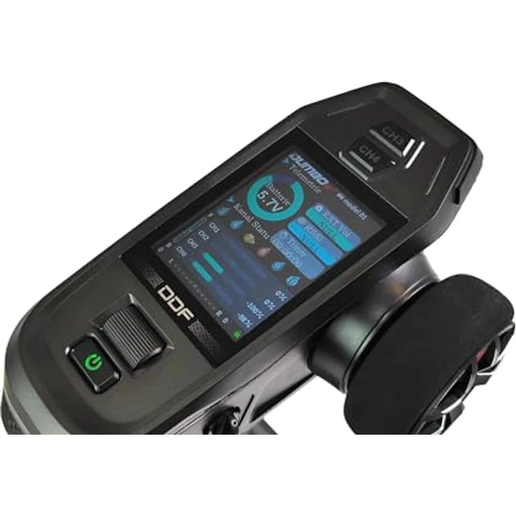 Amewi DDF-350 10-Kanal Fernsteuerung, Farbdisplay, 4 GHz, programmierbare Kanäle, Deutsch Menü – Bild 3