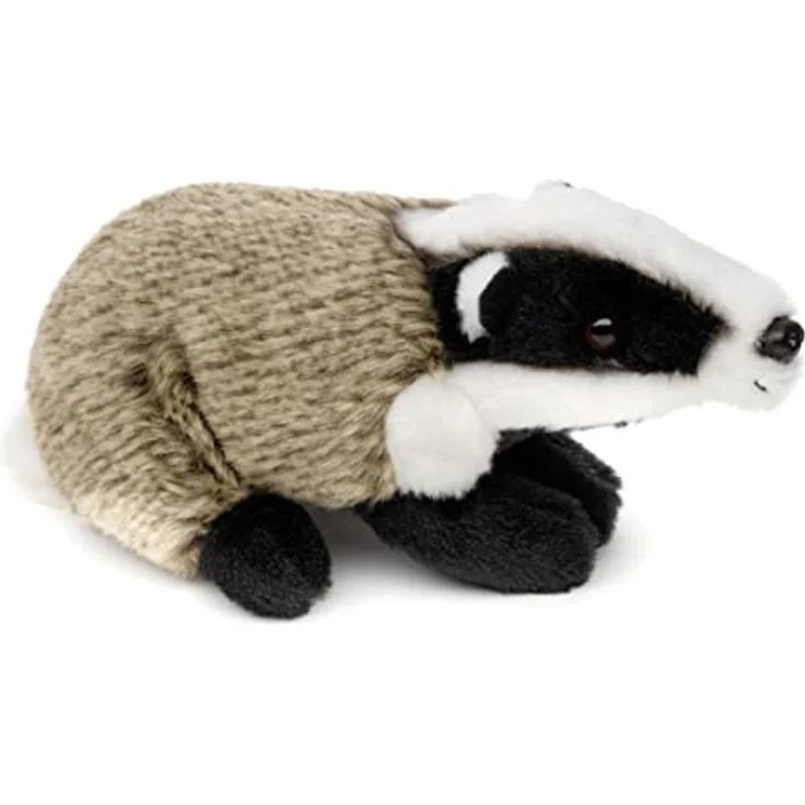 Uni-Toys Plüschtier Dachs G92272R, naturgetreues Kuscheltier, 16 cm, ideal zum Spielen und Dekorieren – Bild 2