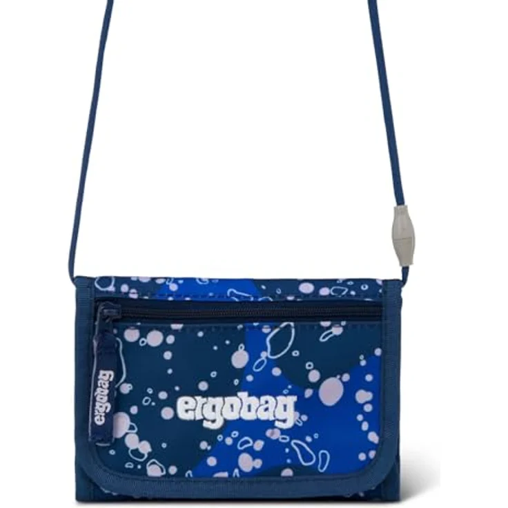 ergobag Brustbeutel, Mini Portemonnaie mit Kleingeldfach und Sichtfenster, Größenverstellbar, aus 100% recyceltem PET, für Mädchen und Jungen – Bild 1