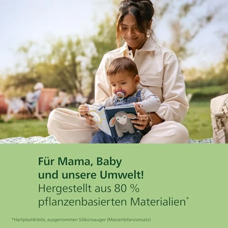 Philips Avent ultra air Schnuller, kiefergerecht mit weichem Silikonsauger, 2er-Pack für Babys 6–18 Monate, BPA-frei, inkl. Sterilisationsbehälter SCF080/27 – Bild 2