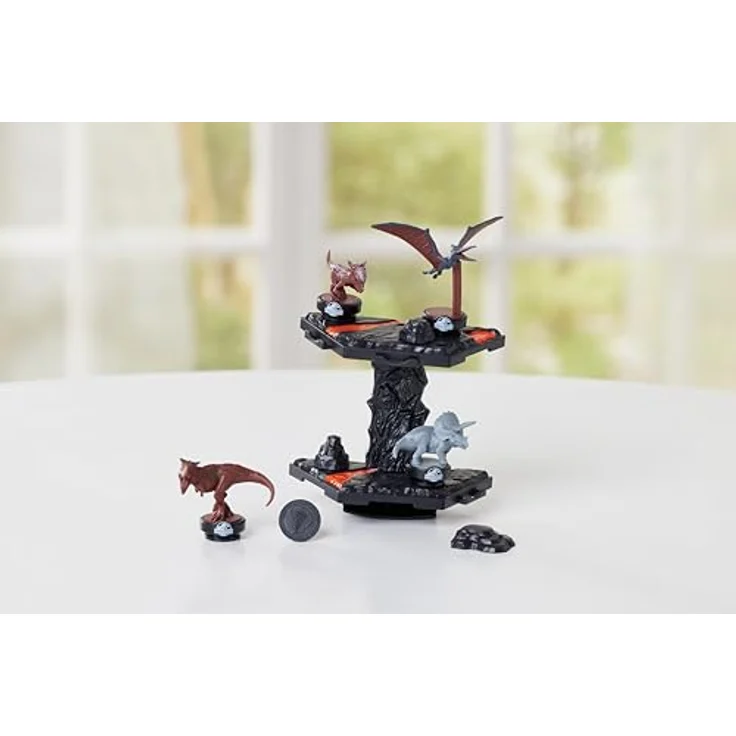 EPOCH Games Jurassic World – Balancing Game Vulkanausbruch, Dinosaurier Brettspiel für 1-4 Spieler, ab 4 Jahren, mit 4 Figuren – Bild 3