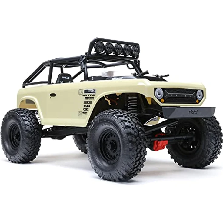 Axial SCX10 II Deadbolt 1:10 4WD RTR Elektro-Brushed Crawler mit robustem C-Profil Chassis, 540er 35T Motor und Spektrum S614 Lenkservo, sand – Bild 8