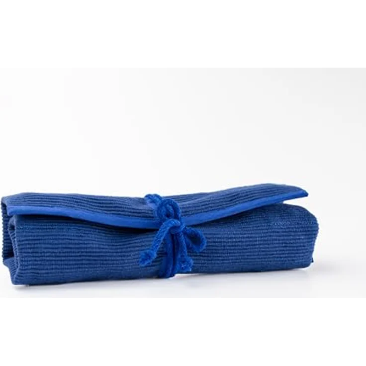 Morgenspruch Eurythmieversand Stiftemappe Rollmäppchen, robuster Baumwollstoff, für 12 Stifte, ungefüllt, blau – Bild 2