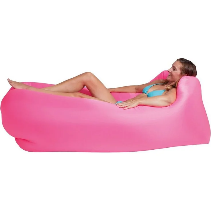 Happy People Luftmatratze Air Lounger To Go 2 Liegesack Sitzsack, Aufblasbares Luft Sofa, kompakt und leicht, blau