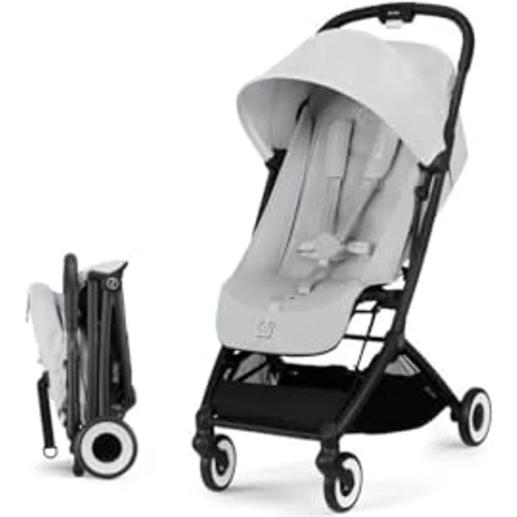 cybex Gold Buggy Orfeo, Hellgrau, kompakt mit Feststellbremse, Federung und 5-Punkte-Gurt – Bild 1