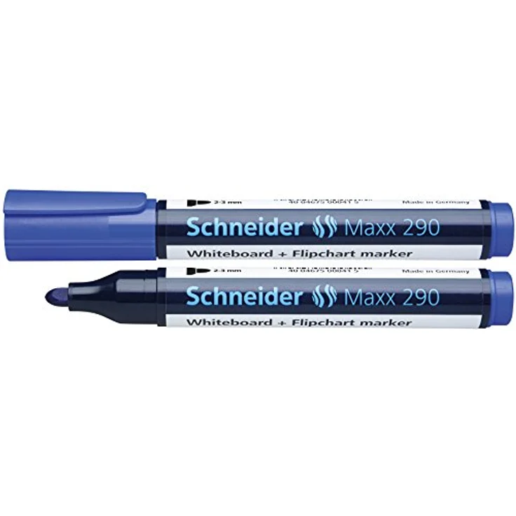 SCHNEIDER Whiteboard Marker 290, 4er Set, Schnelltrocknende geruchsarme Tinte mit Rundspitze für Whiteboards und Flipcharts – Bild 4