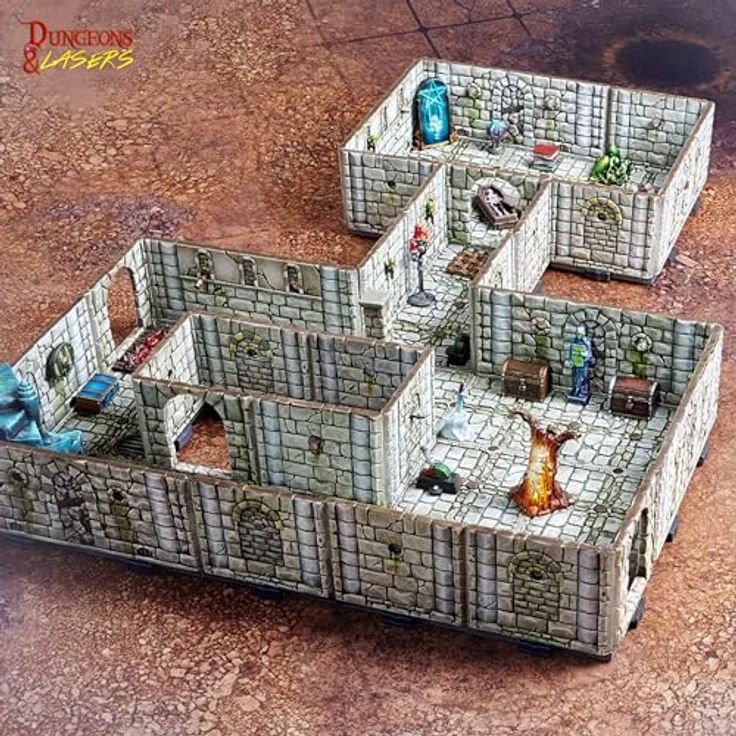 Archon Studio Dungeons & Lasers 73002, Fantasy Starter Set Zubehör, Mehrfarbig – Bild 3