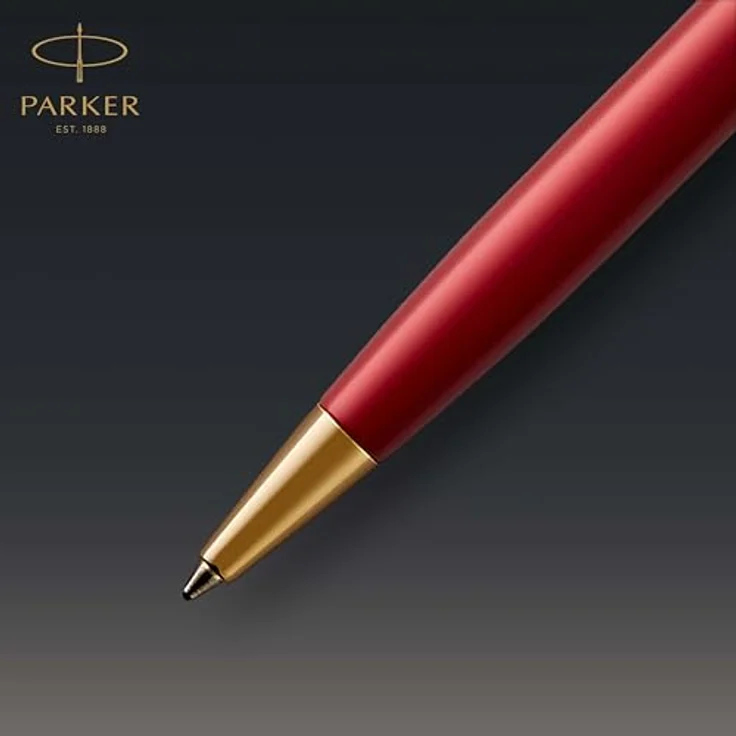 Parker Pen Sonnet, Schreibstift in Rot mit goldenen Akzenten - zeitlos elegant und hochwertig – Bild 4