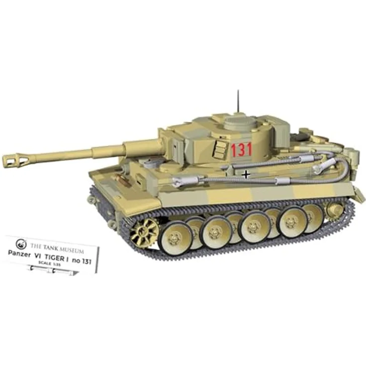 COBI Historische Sammlung Tiger I No (896 Teile) Bausteinmodellbausatz, für Sammler ab 14 Jahren, kompatibel mit anderen führenden Marken - COBI