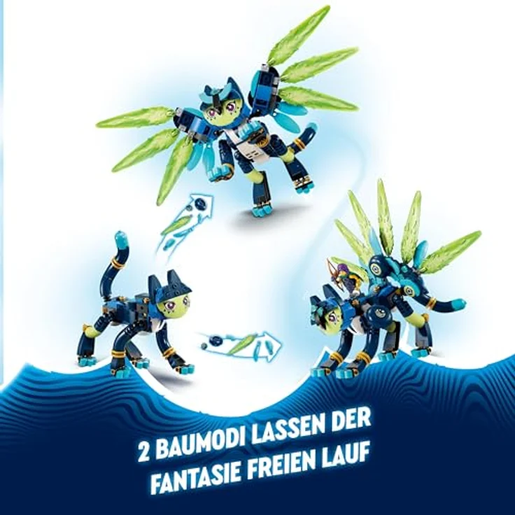 LEGO DREAMZzz Zoey und die Katzeneule Zian, Actionfiguren-Set mit Spielzeug-Katze für Kinder, Enthält baubares Fabelwesen, Figure und Nachtjäger, Geschenk für Mädchen und Jungen ab 9 Jahren 71476 – Bild 3