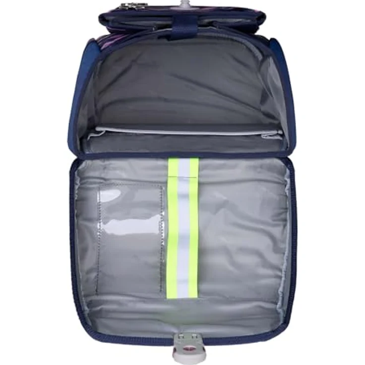 McNeill Schulranzen-Set PERFECTO, Denim, 5-teilig, ergonomisch, ClickFlex-Rückensystem, Reflektoren – Bild 7
