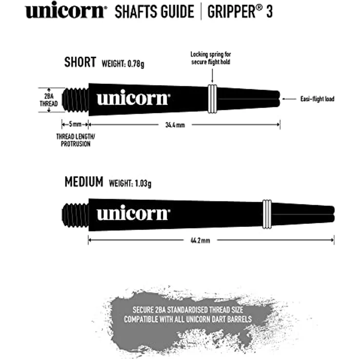 Unicorn Gripper 3-Schaft, Schwarz, Medium – Bild 3