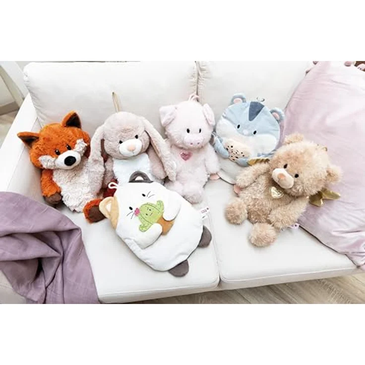 Nici Wärmflasche Hase Fjella, 300 ml, 35 cm, 2in1 Kuscheltier und Wärmflasche, beige und hellbraun – Bild 7