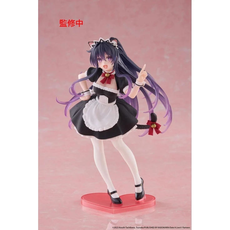 Taito Prize - Date A Live V Coreful Tohka Yatogami Cat Ear Maid Ver. 18 cm, detailreiche PVC Sammelfigur