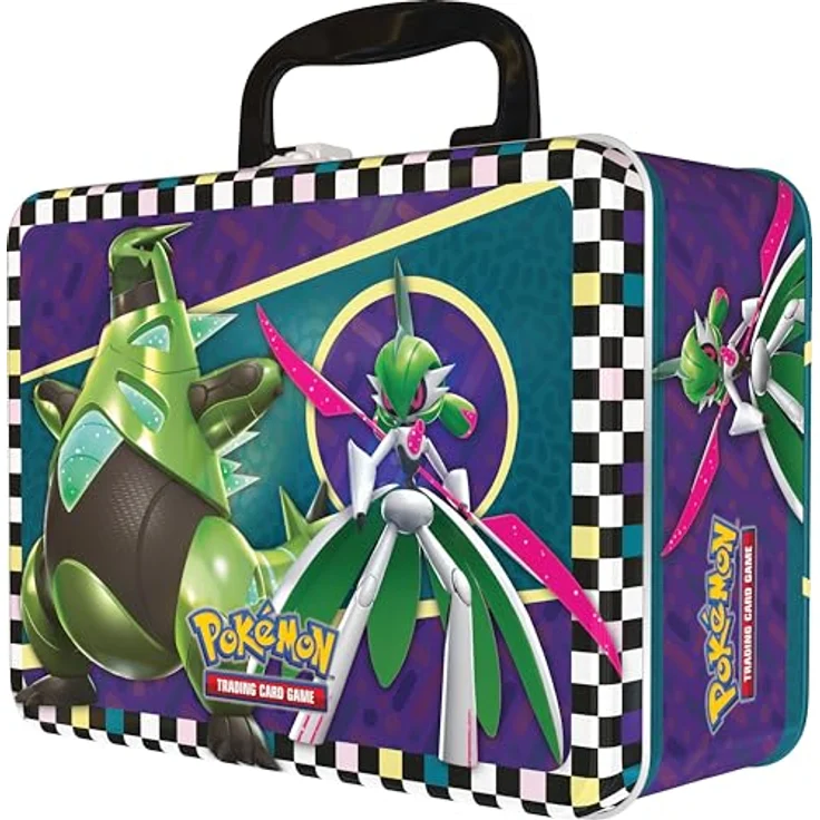 Nintendo Pokémon - Collector's Chest Back to School 2024 - englische Version, includes 2 special foil promo cards, 6 Pokémon TCG booster packs, 2 Cool Pokemon Coins, 4 sheets of stickers, and more – Bild 3