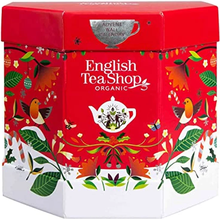English Tea Shop ETS BIO Tee Adventskalender "Santa's Secret", kompostierbare Pyramidenbeutel, aufhängbar oder liegend – Bild 7