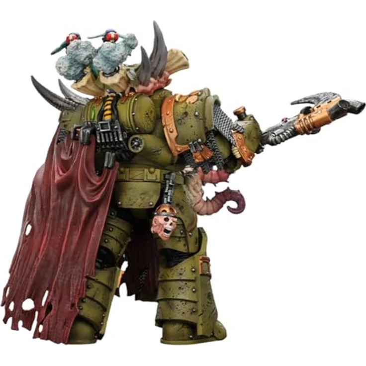 Joy Toy Warhammer 40k Actionfigur 1/18 Death Guard Deathshroud Terminator 2, 14 cm mit Manreaper und Plaguespurter Gauntlet – Bild 4