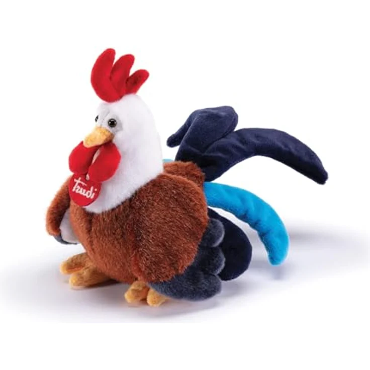 Trudi Gallo Oscar, Plüsch Hahn Mascotte aus hochwertigem Polyester, 16x24x25 cm, Größe S, für Kinder und Erwachsene, Geschenk zu Geburtstagen und Feiertagen, Modell 23565 – Bild 1