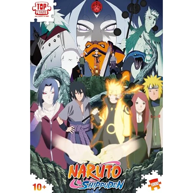 Winning Moves Naruto Puzzle, 1000 Teile - Final Battle mit Sasuke, Sakura und Co., inkl. Poster in Originalgröße, Alter 10+ – Bild 3