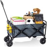 XXXL Bollerwagen Baby on Tour, Grau, Metall und Kunststoff, 49.5x91x75 cm, Kinderwagen