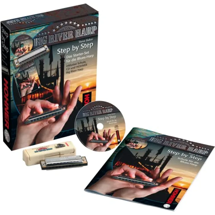 HOHNER Mundharmonika, Blues Harp, Starter-Set, deutsch