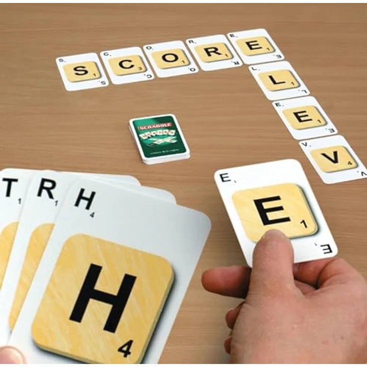 Megableu Scrabble Tischspiel (FR), Kartenspiel für 2-4 Spieler, fördert Sprachfähigkeiten und strategisches Denken, ab 10 Jahren – Bild 2