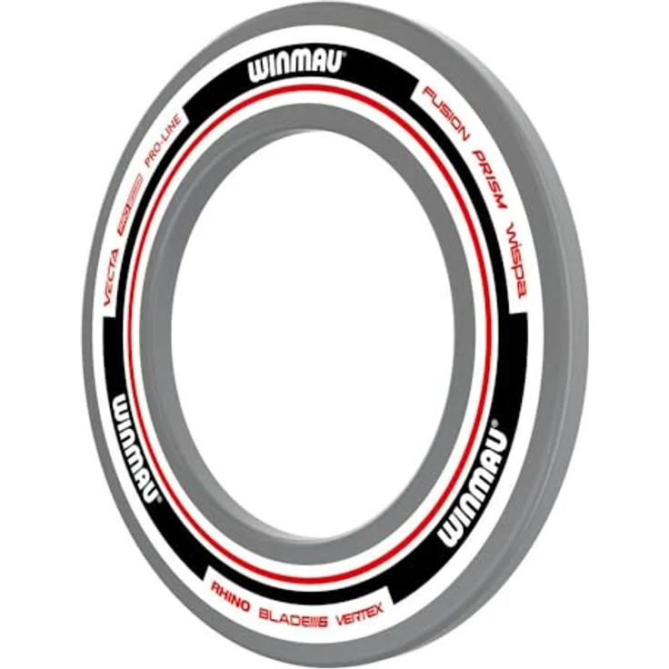 Winmau Winwau Auffangring "Advance - 4453", Dart Zubehör zum Schutz der Wand, weiß/rot – Bild 5
