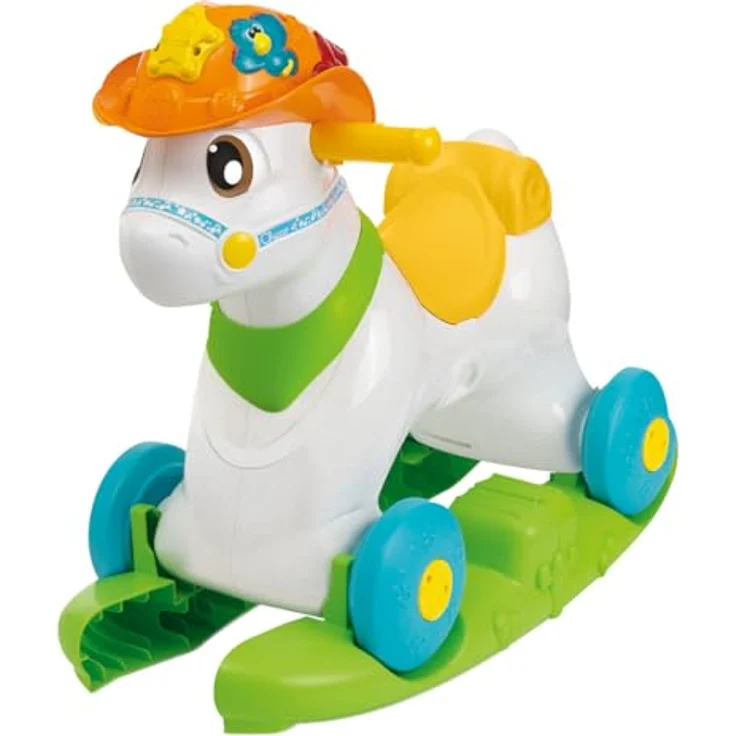 Chicco Baby Rodeo, Schaukelpferd mit interaktivem Aktivitätszentrum, 3 Tasten, aus recyceltem Kunststoff, für Kinder 1-3 Jahre, hergestellt in Italien – Bild 1