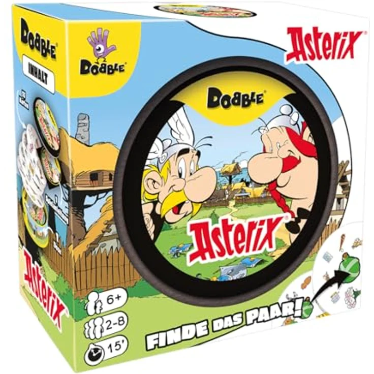 Zygomatic Dobble Asterix, Reaktionsspiel mit 55 Asterix-Karten für 2-6 Spieler, ab 6 Jahren – Bild 2