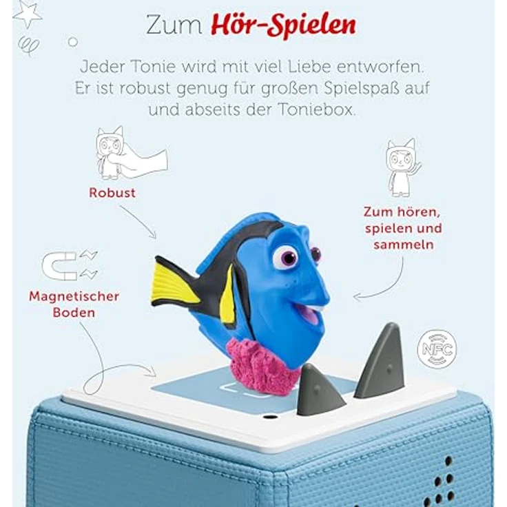 tonies Hörspielfigur Disney - Findet Dorie, spannendes Abenteuer im Meer mit Marlin, Nemo und neuen Freunden – Bild 3
