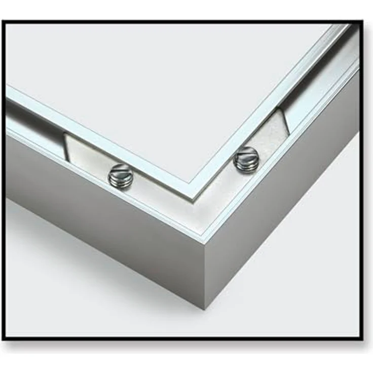 Schipper 605280901 Malen nach Zahlen, Alurahmen Polyptychon 132 x 72 cm, silber ohne Glas für Ihr Kunstwerk, einfache Selbstmontage – Bild 5
