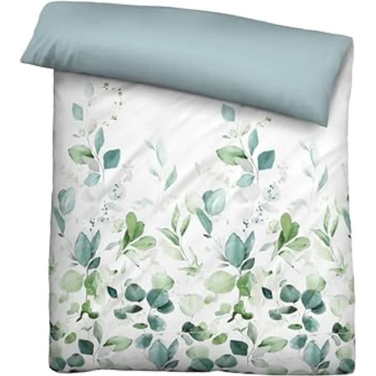biberna 0474492 Tencel Bettwäsche FLORAL aqua, 100% Lyocell, nachhaltig und langlebig – Bild 2