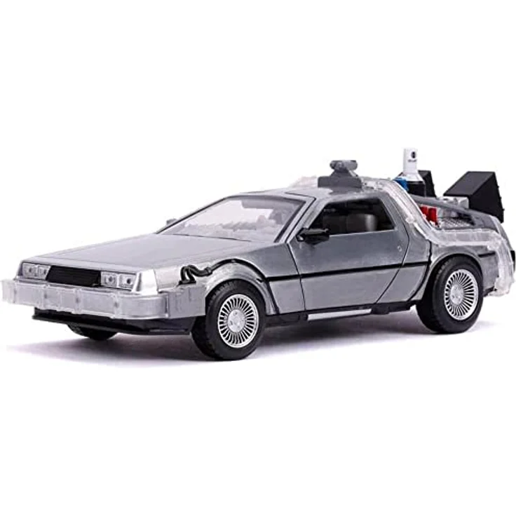 Jada Toys Back to The Future II Diecast Model 1/24 DeLorean Zeitmaschine, offiziell lizenziertes Fertigmodell – Bild 2