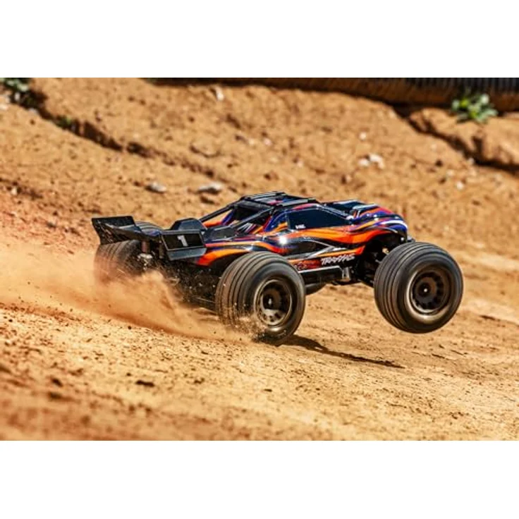 Traxxas Mini XRT VXL-3S, 1/18 Brushless RC Monster-Truck 4x4 in Orange, 40+ mph, inkl. 3500 mAh LiPo Akku – Bild 2