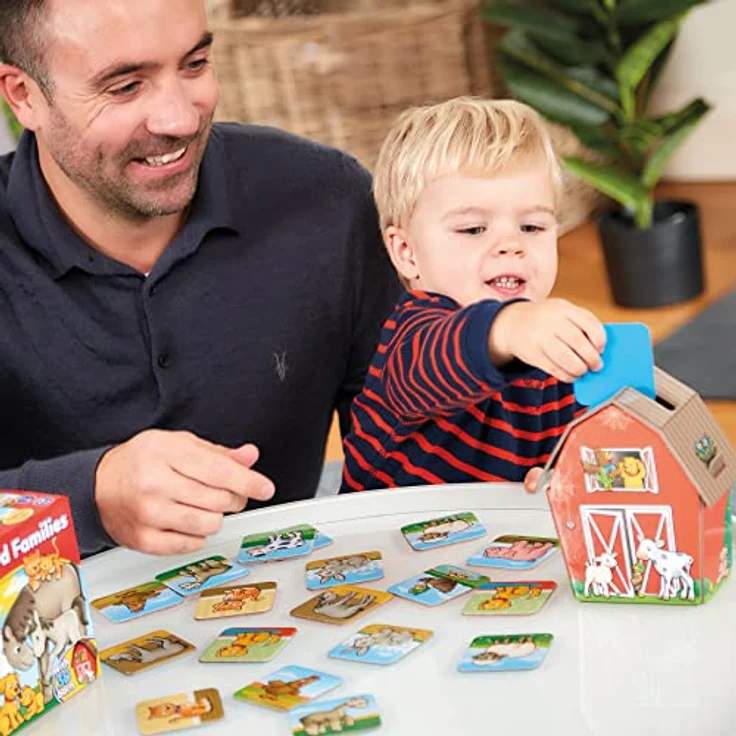 Orchard Farmyard Families, Zuordnungs- und Buchungsspiel mit 30 Karten und 3D-Scheune für Kinder ab 2 Jahren – Bild 7