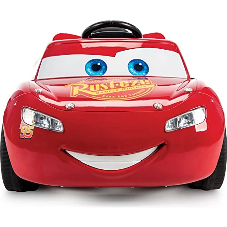 Huffy Elektro-Kinderauto Cars Lightning McQueen, 7.2V mit Scheinwerfern, Autosounds und Belastbarkeit 27 kg – Bild 3