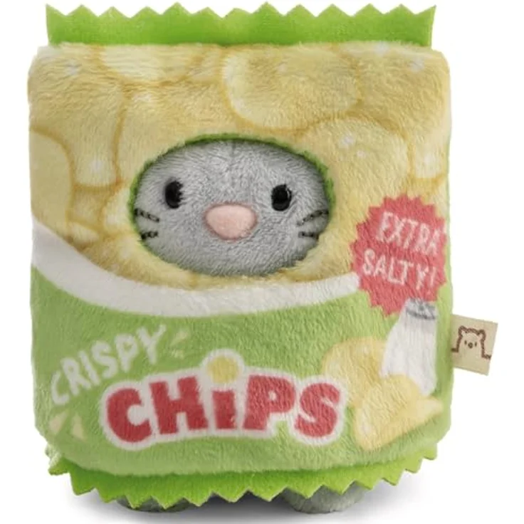 NICI Kuscheltier Maus Nibbli 8cm mit Chip, Austauschbarem Kostüm und moodie Kartoffelchip - 63381 – Bild 1
