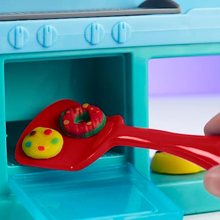 Play-Doh Kitchen Creations Buntes Restaurant, 2-seitiges Küchenspielset, Set für Mädchen und Jungen – Bild 5