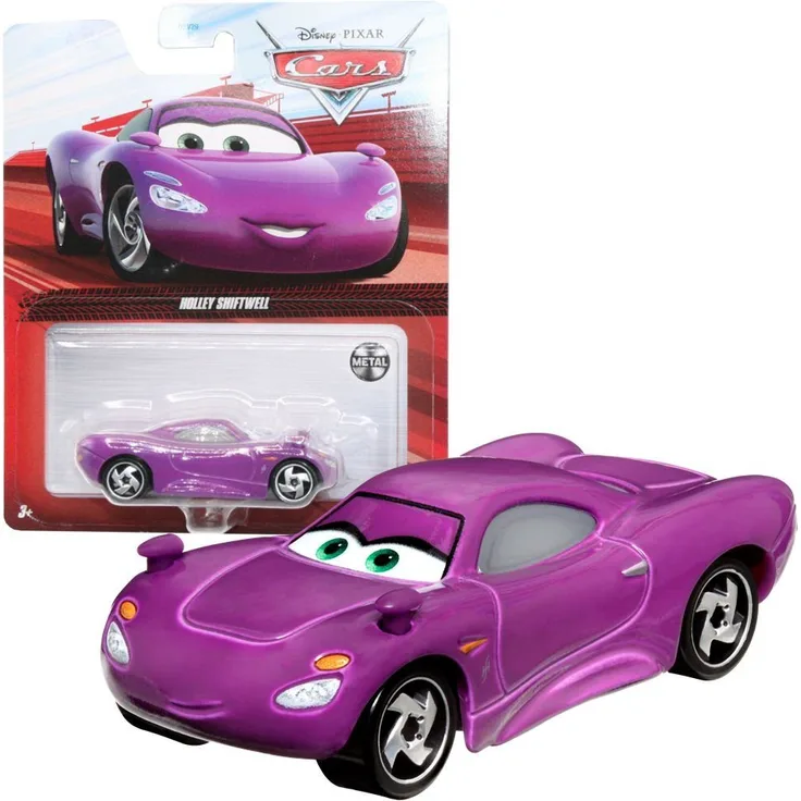 Disney Cars Spielzeug-Rennwagen Holley Shiftwell GKB32 1:55 Metallauto Mattel für Kinder ab 3 Jahren