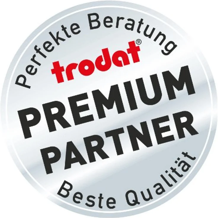 Trodat Textstempel Printy 4822, selbstfärbend schwarz, dokumentenecht, 2,6 x 0,4 cm Abdruckgröße, ohne Logo – Bild 2