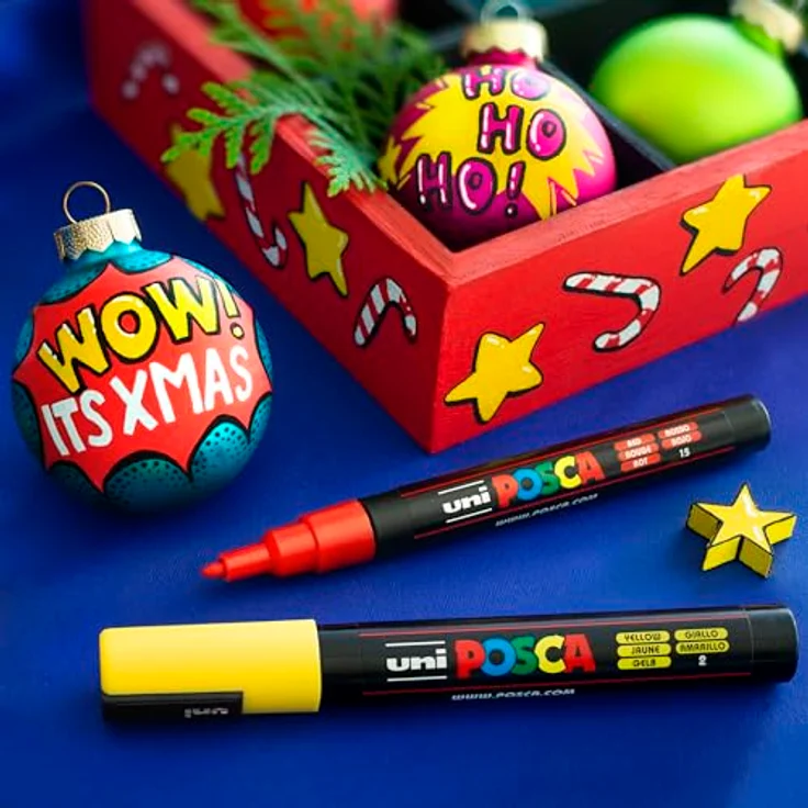 POSCA UNI POSCA PC-1MR, 8er Set Basic Filzstifte, 0,7 mm Spitze – Bild 10